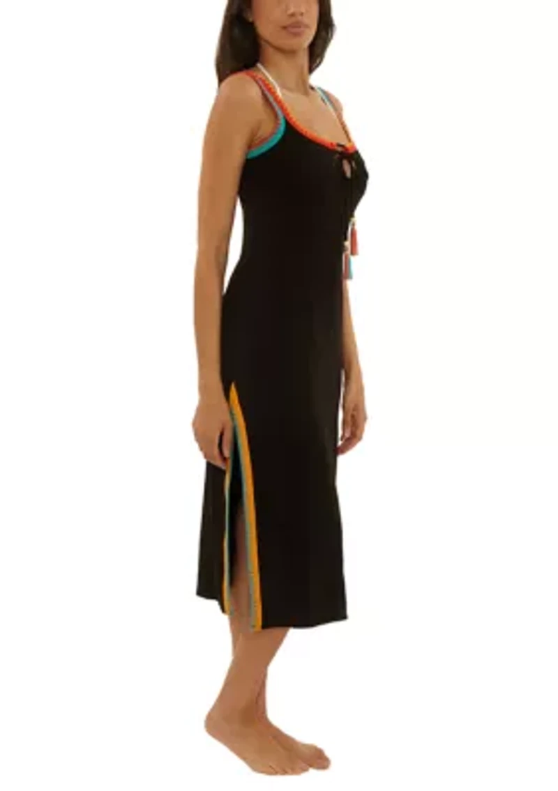 Avila Tank Rib Midi Swim Cover-Up Dress