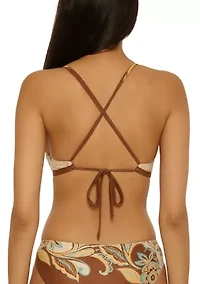 Women's Toldeo Cross Back Halter Bikini Swim Top