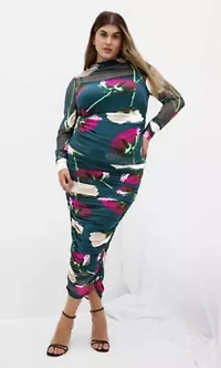 Lauryn Ruched Print Top