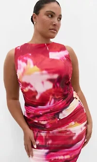 Lidia Ruched Print Top
