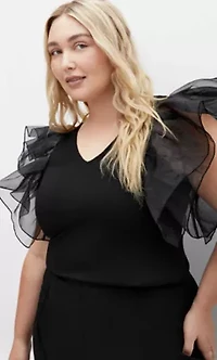 Sierra Ruffle Sleeve Top