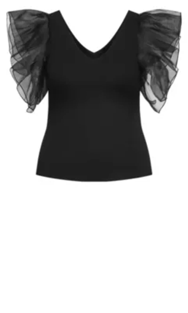 Sierra Ruffle Sleeve Top