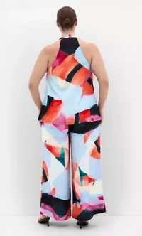 Chloe Aspect Print Cowl Neck Top