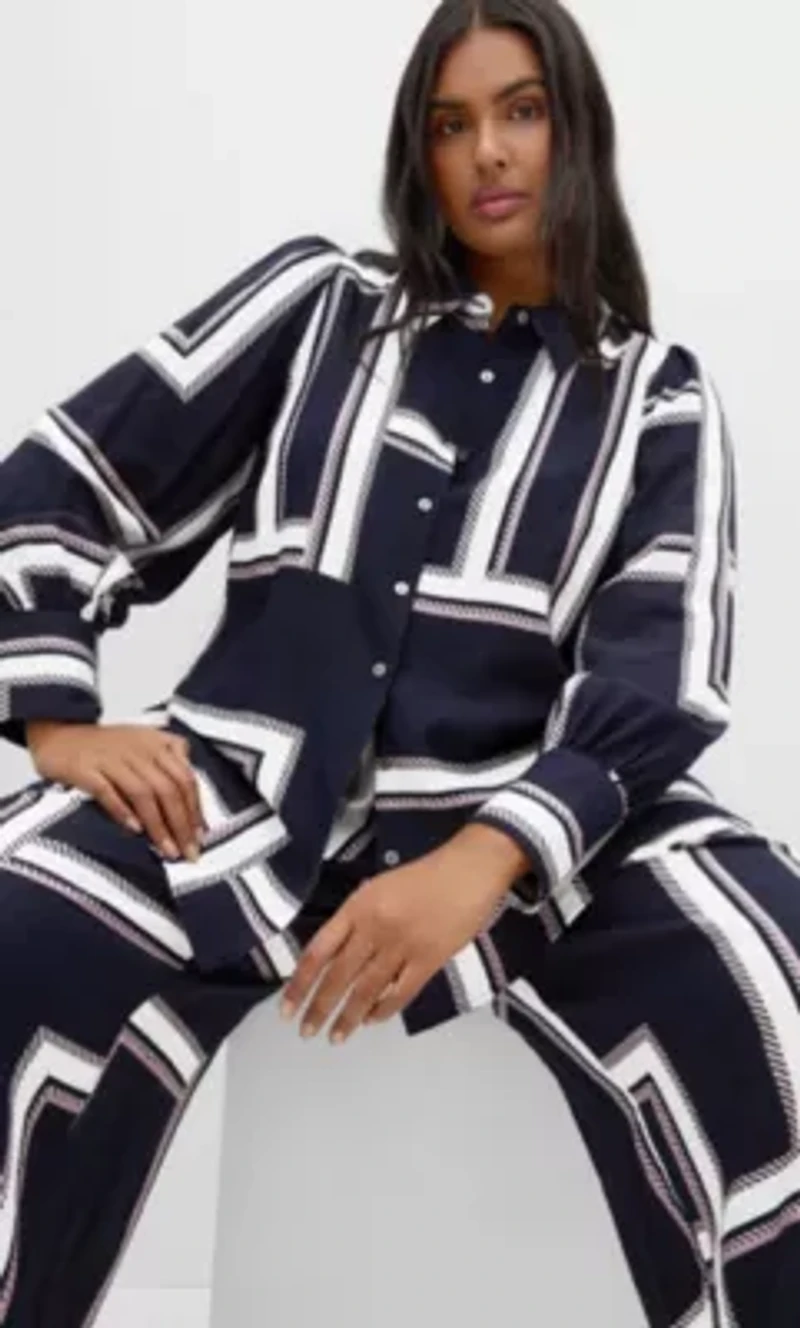 Hallie Print Shirt
