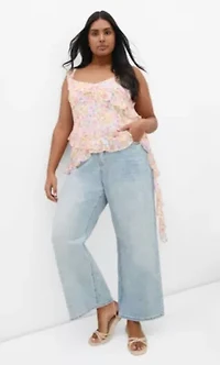 Waverly Frill Print Top
