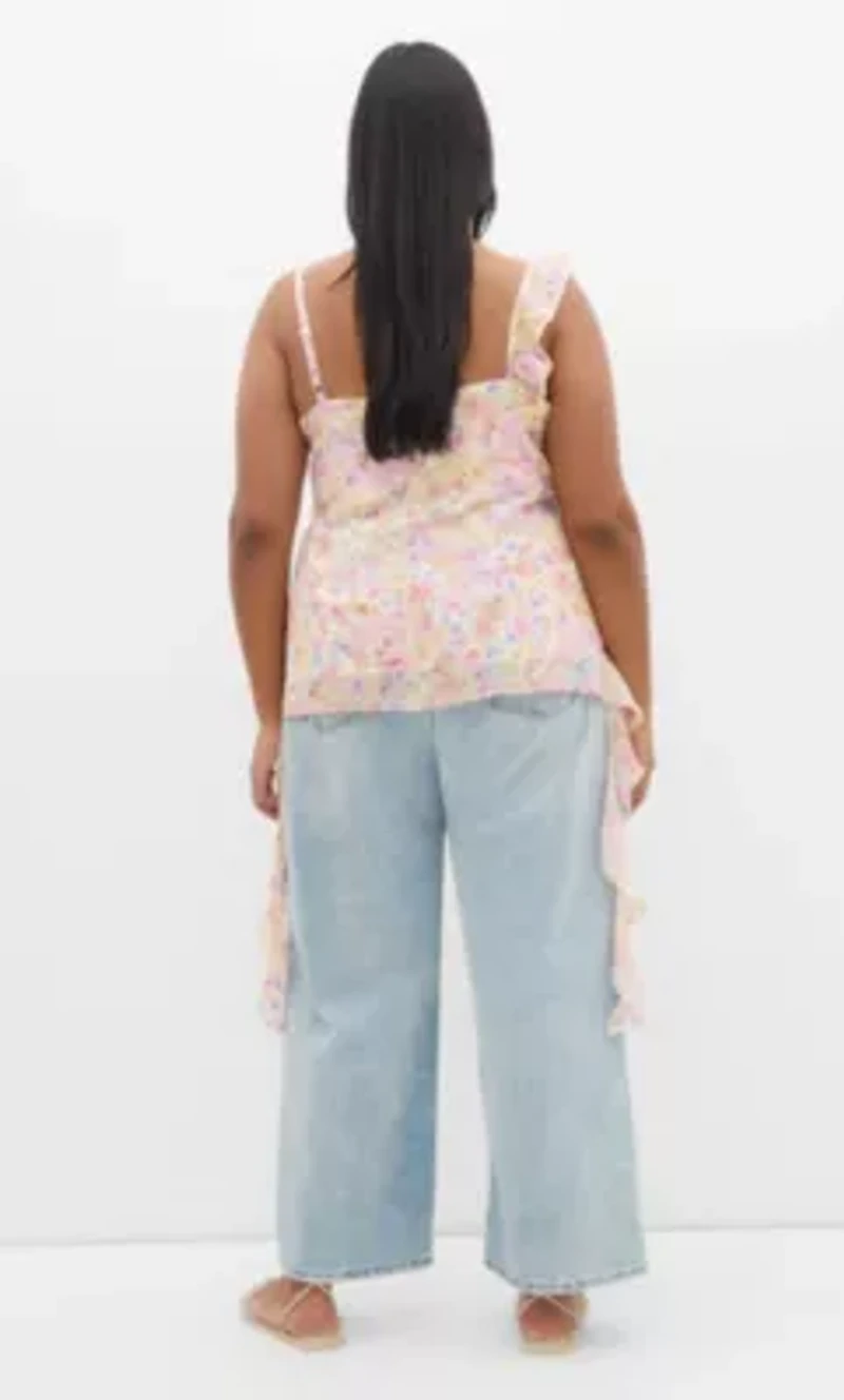 Waverly Frill Print Top