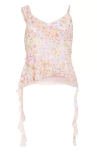 Waverly Frill Print Top