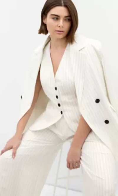 Pinstripe Contrast Vest