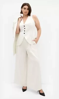 Pinstripe Contrast Vest
