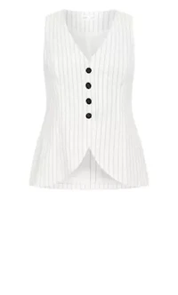 Pinstripe Contrast Vest
