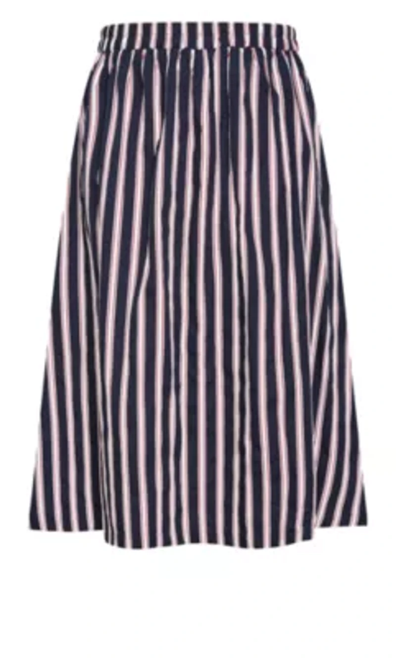 Holiday Bloom Print Midi Skirt