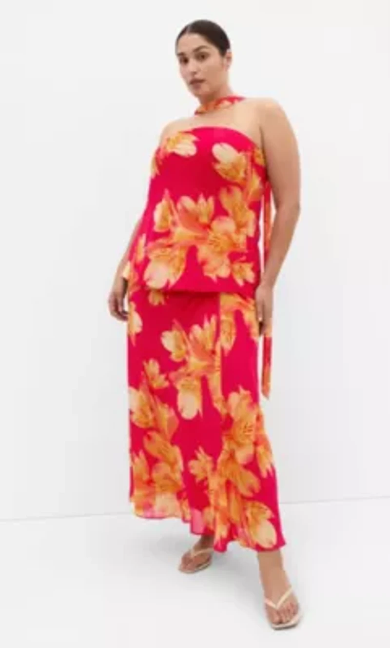 Soiree Print Maxi Skirt