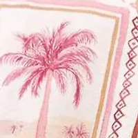 Postcard Soiree Print Wide Leg Pant