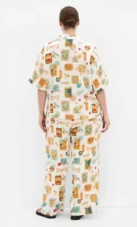 Amore Print Wide Leg Pant
