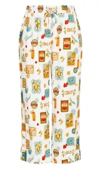 Amore Print Wide Leg Pant