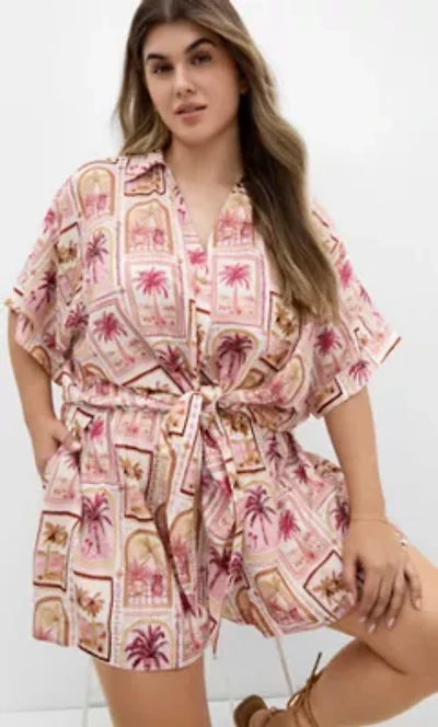 Postcard Soiree Print Short
