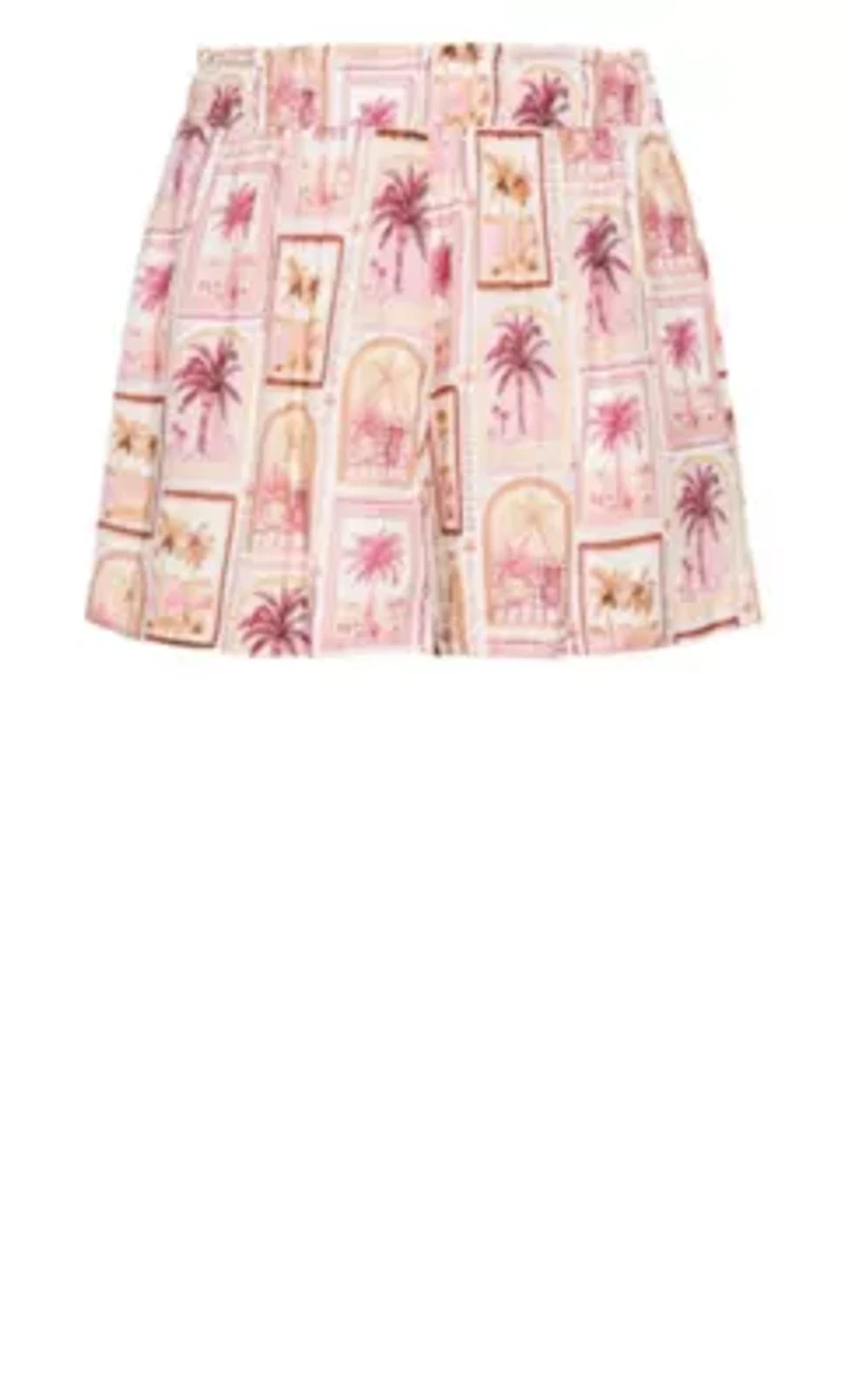 Postcard Soiree Print Short