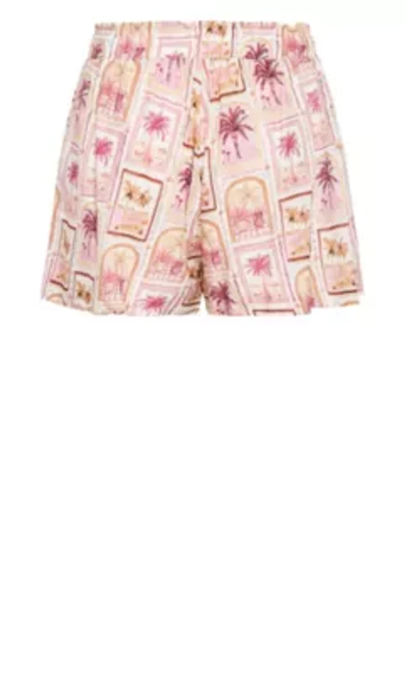 Postcard Soiree Print Short