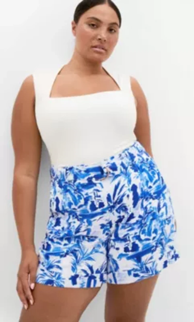 Palm Print Short