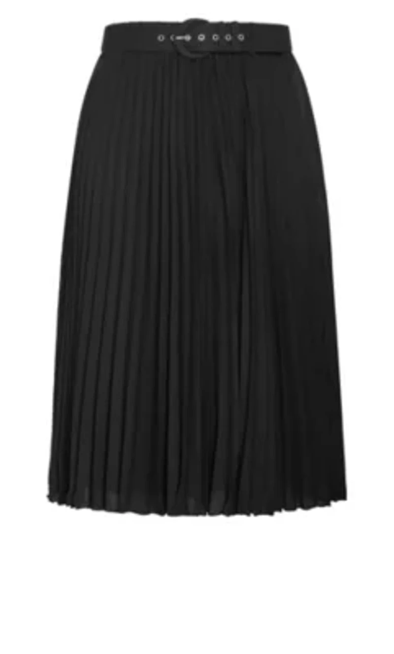 Petra Pleat Midi Skirt
