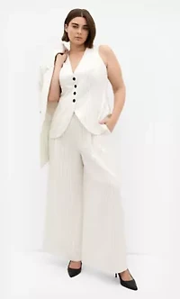 Pinstripe Wide Leg Pant