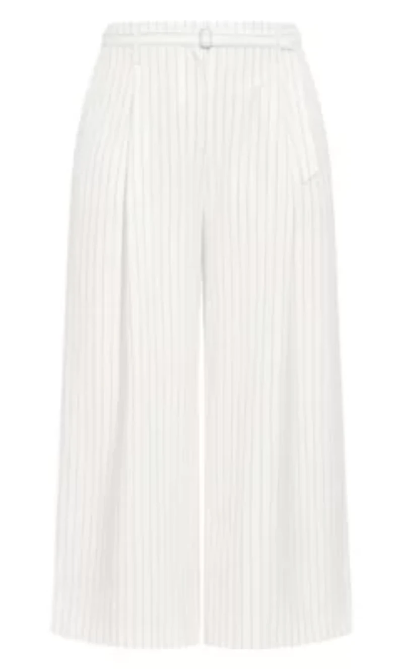 Pinstripe Wide Leg Pant