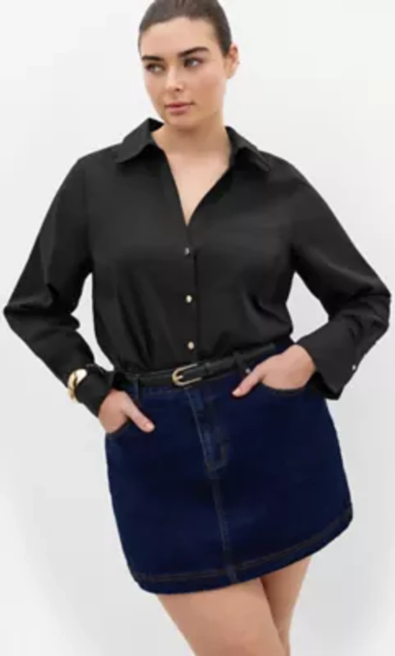 Elevated Long Sleeve Stretch Shirt