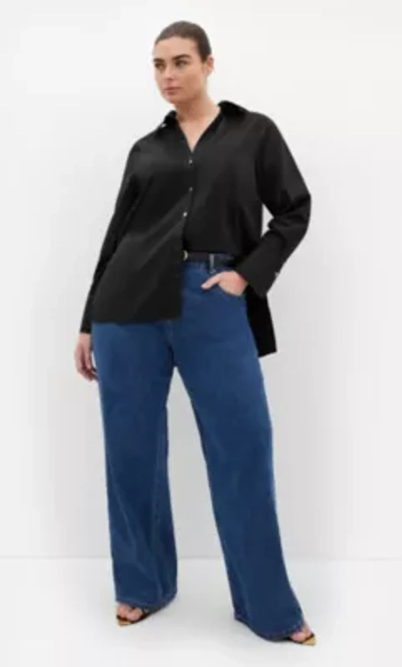 Elevated Long Sleeve Stretch Shirt
