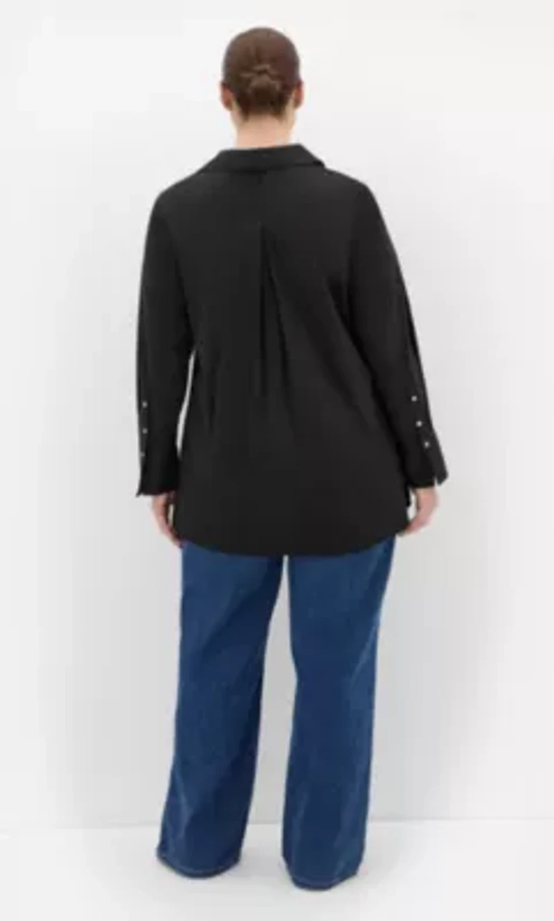 Elevated Long Sleeve Stretch Shirt