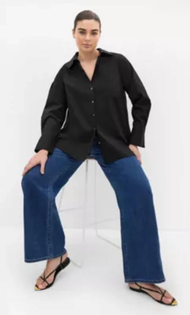 Elevated Long Sleeve Stretch Shirt