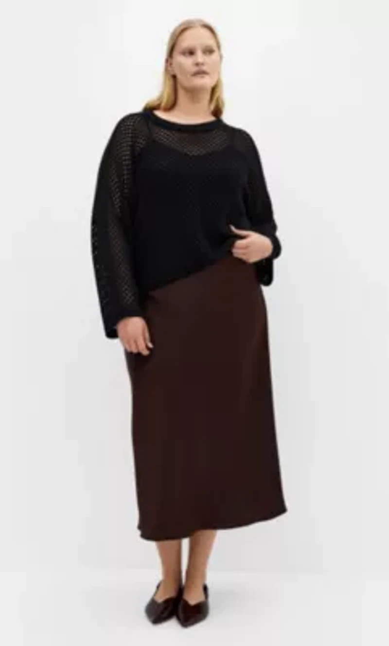 Crochet Knit Long Sleeve Top