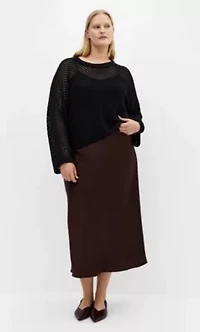 Crochet Knit Long Sleeve Top