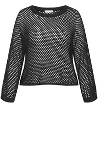 Crochet Knit Long Sleeve Top
