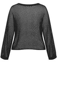 Crochet Knit Long Sleeve Top