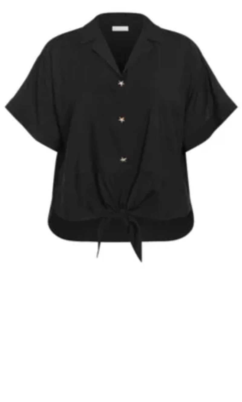Kalea Tie Front Shirt