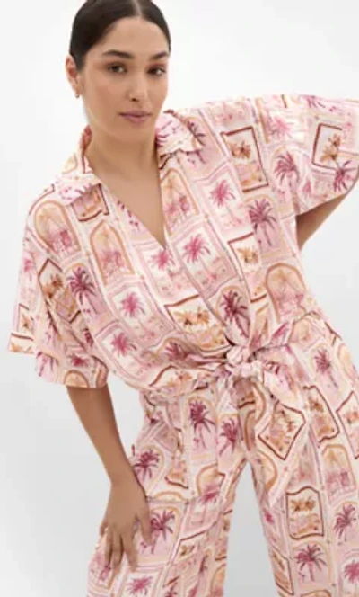 Postcard Soiree Print Shirt