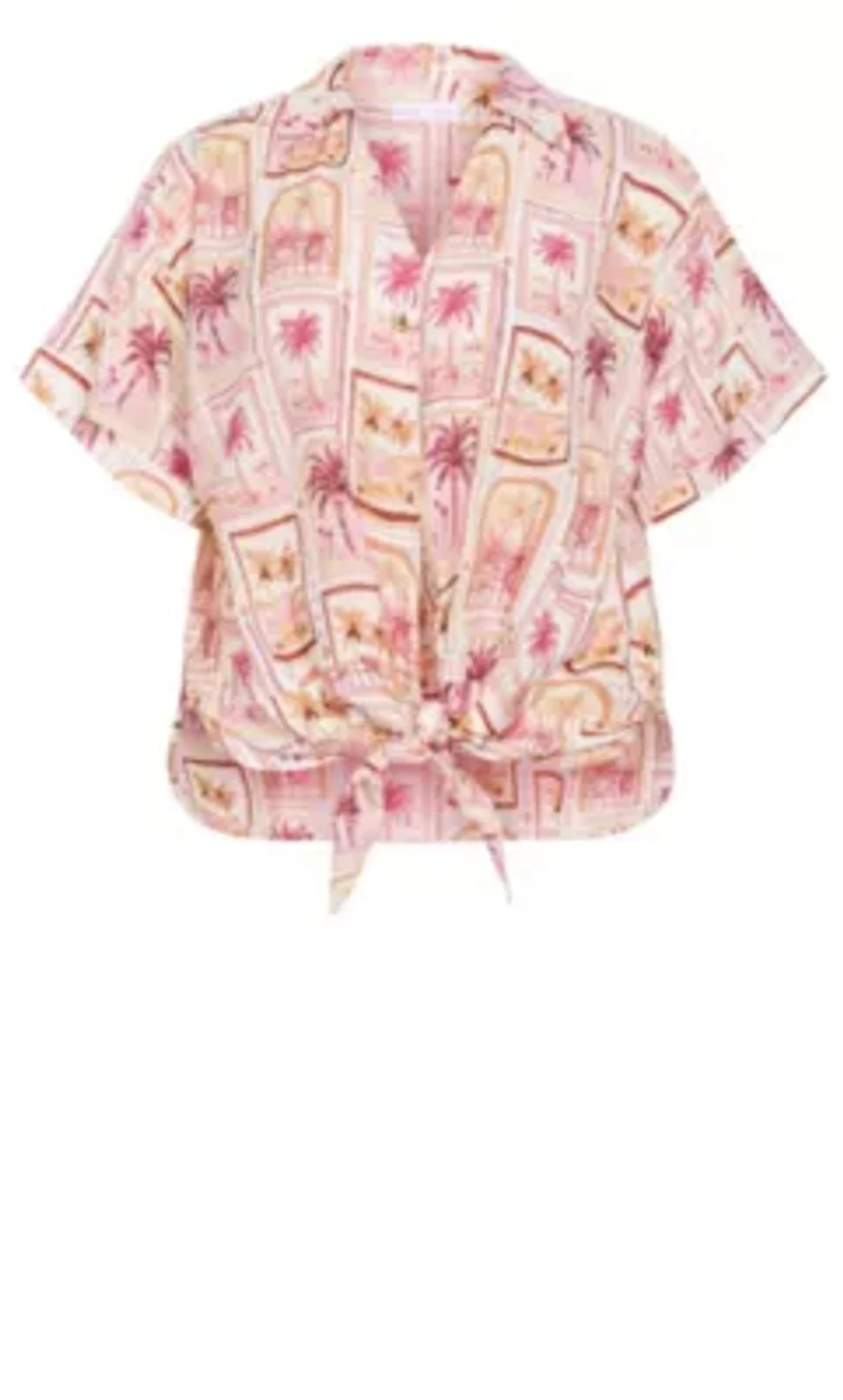 Postcard Soiree Print Shirt
