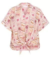 Postcard Soiree Print Shirt