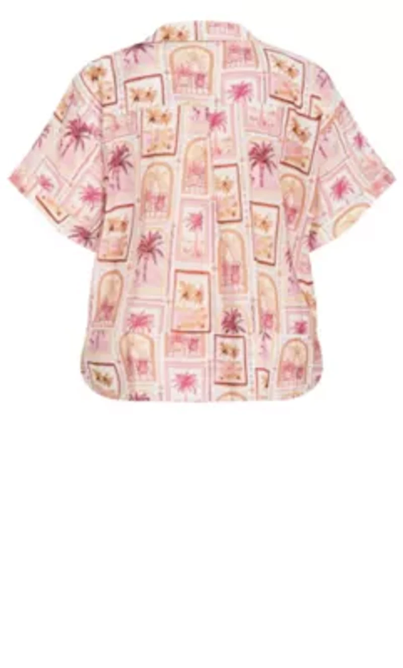 Postcard Soiree Print Shirt