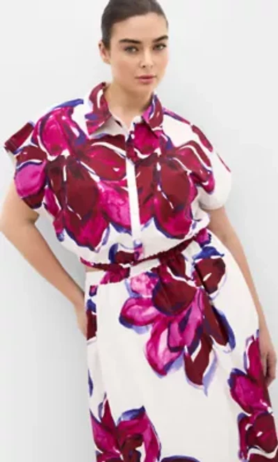 Holiday Bloom Print Shirt