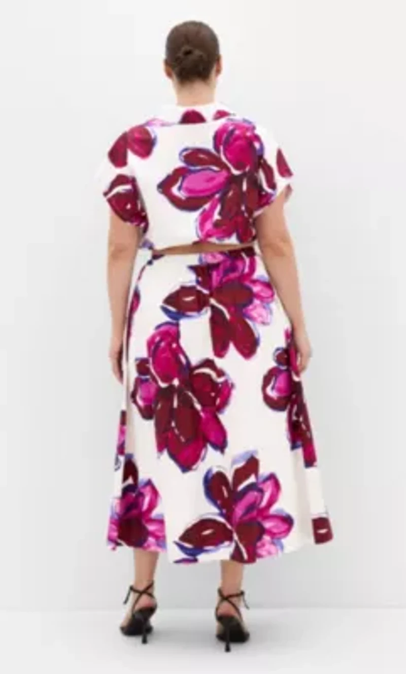 Holiday Bloom Print Shirt