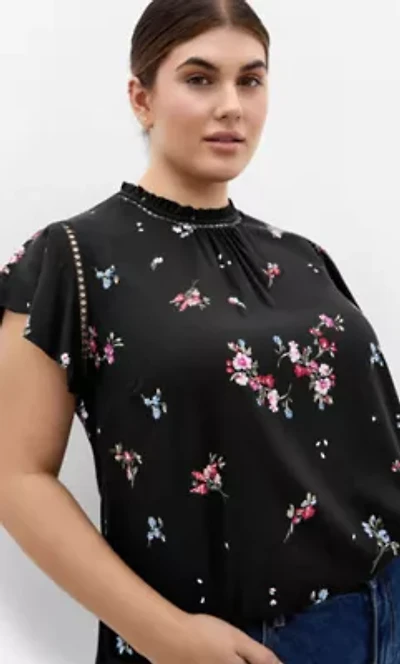Petal Bouquet Print Top