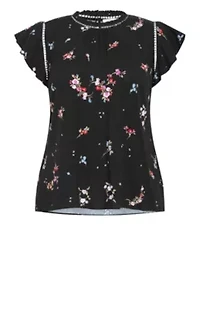 Petal Bouquet Print Top