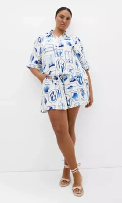 Liana Amalfi Print Shirt