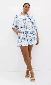 Liana Amalfi Print Shirt