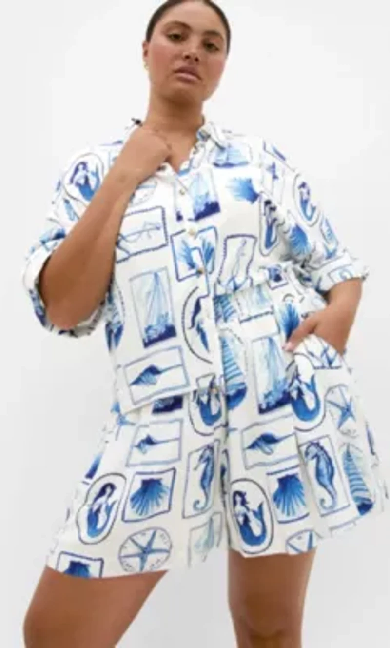 Liana Amalfi Print Shirt