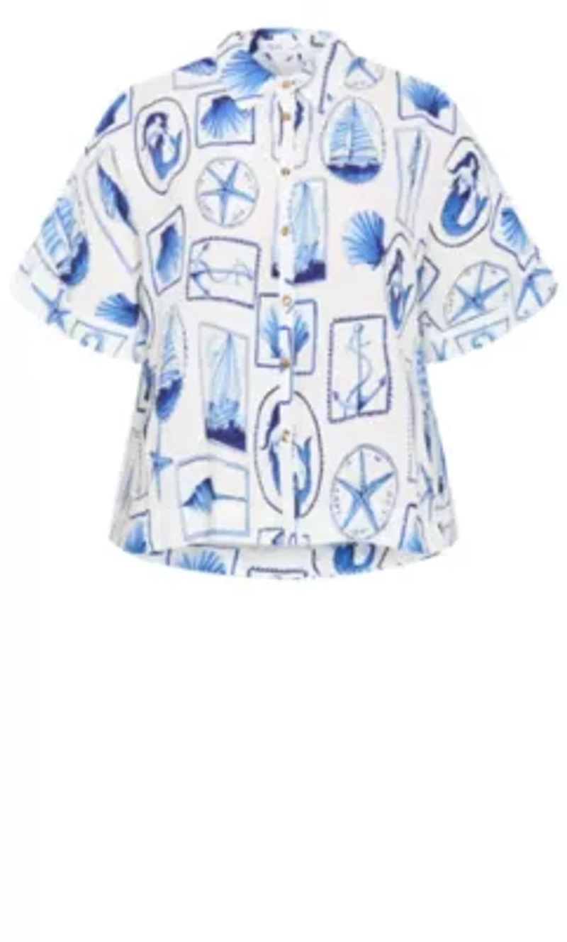 Liana Amalfi Print Shirt