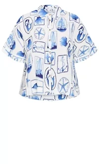 Liana Amalfi Print Shirt