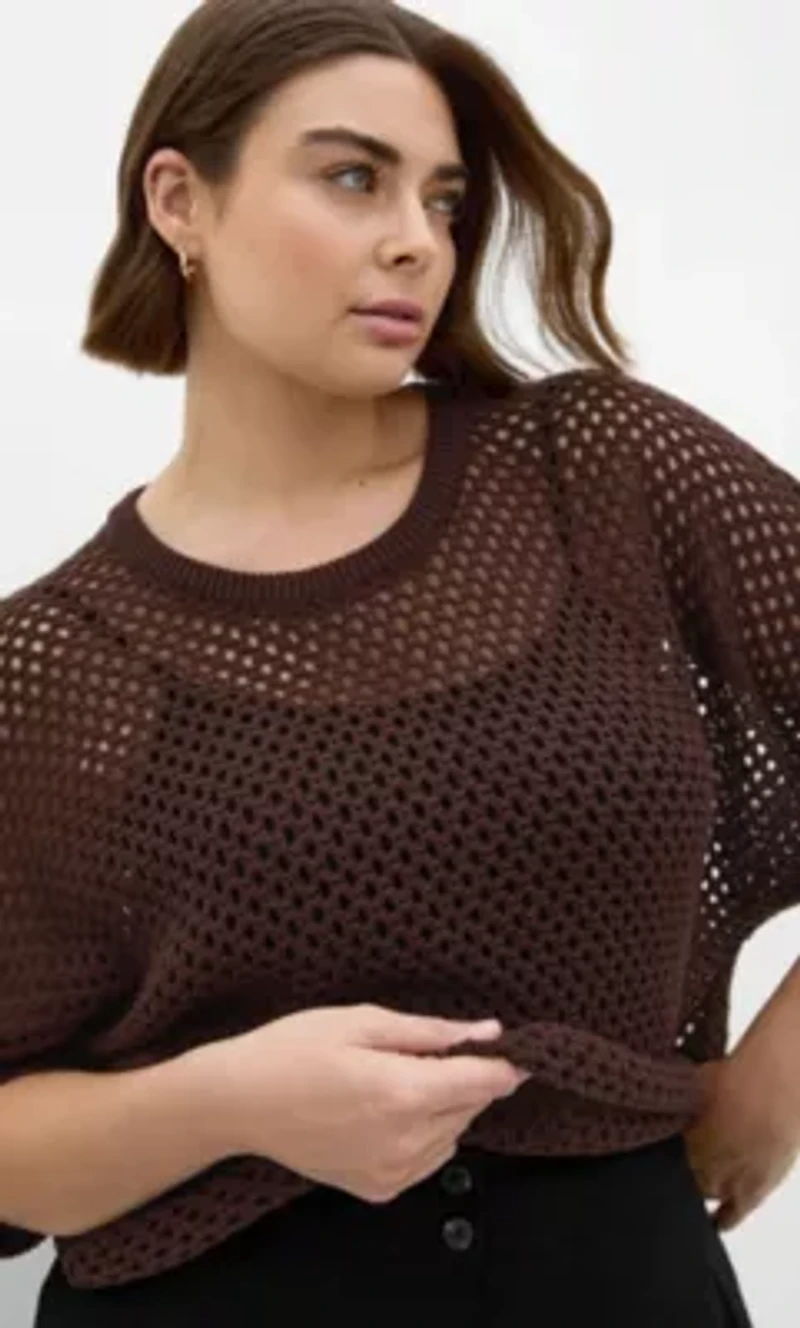 Crochet Knit Top