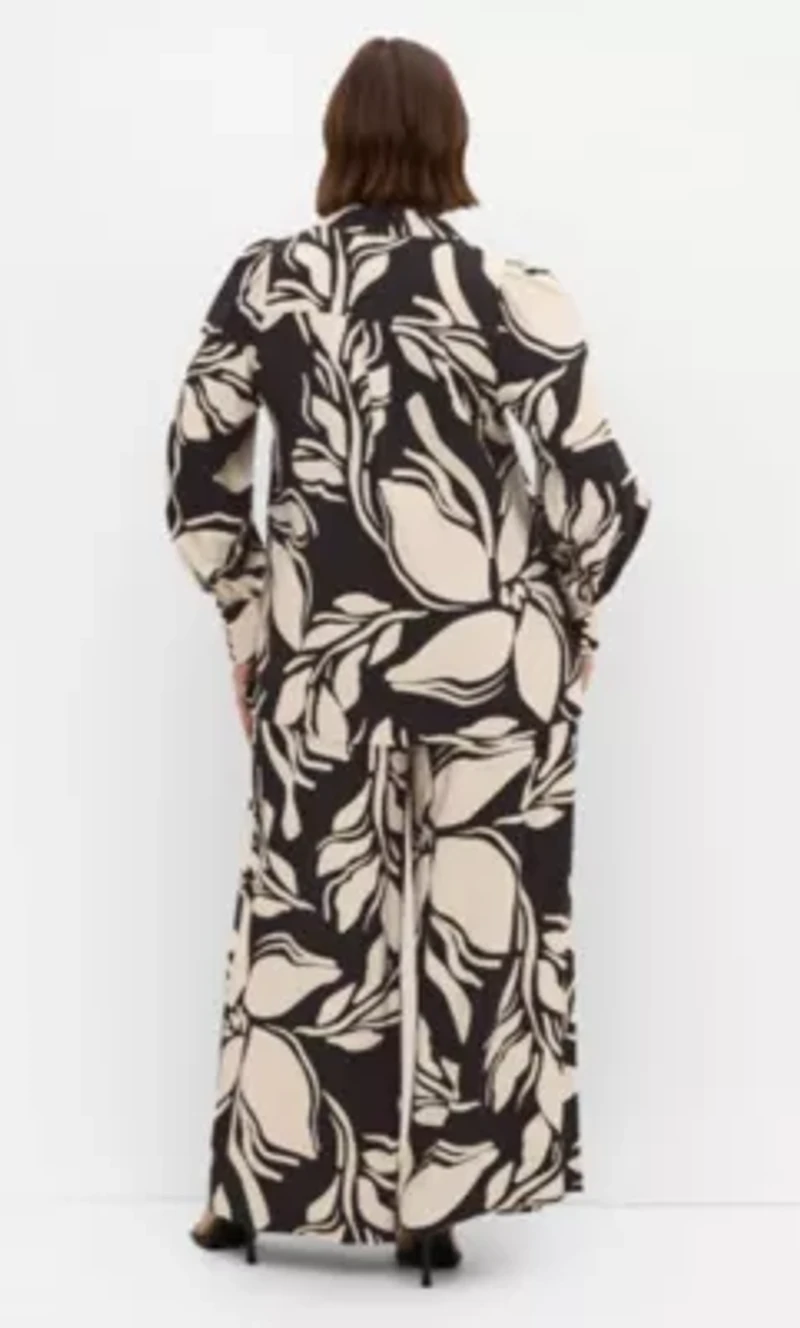 Bella Mono Print Long Sleeve Shirt
